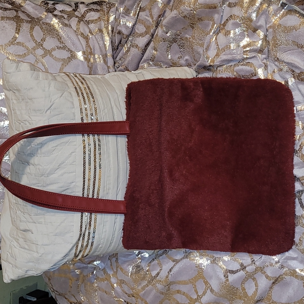 Faux fur bag